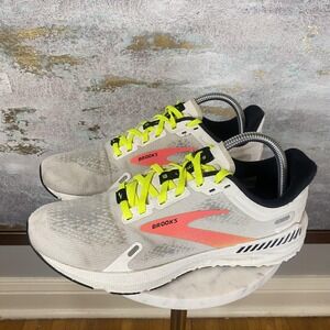 Brooks Launch GTS 6 Shoes Womens Size 8.5 White Mesh Running Sneakers